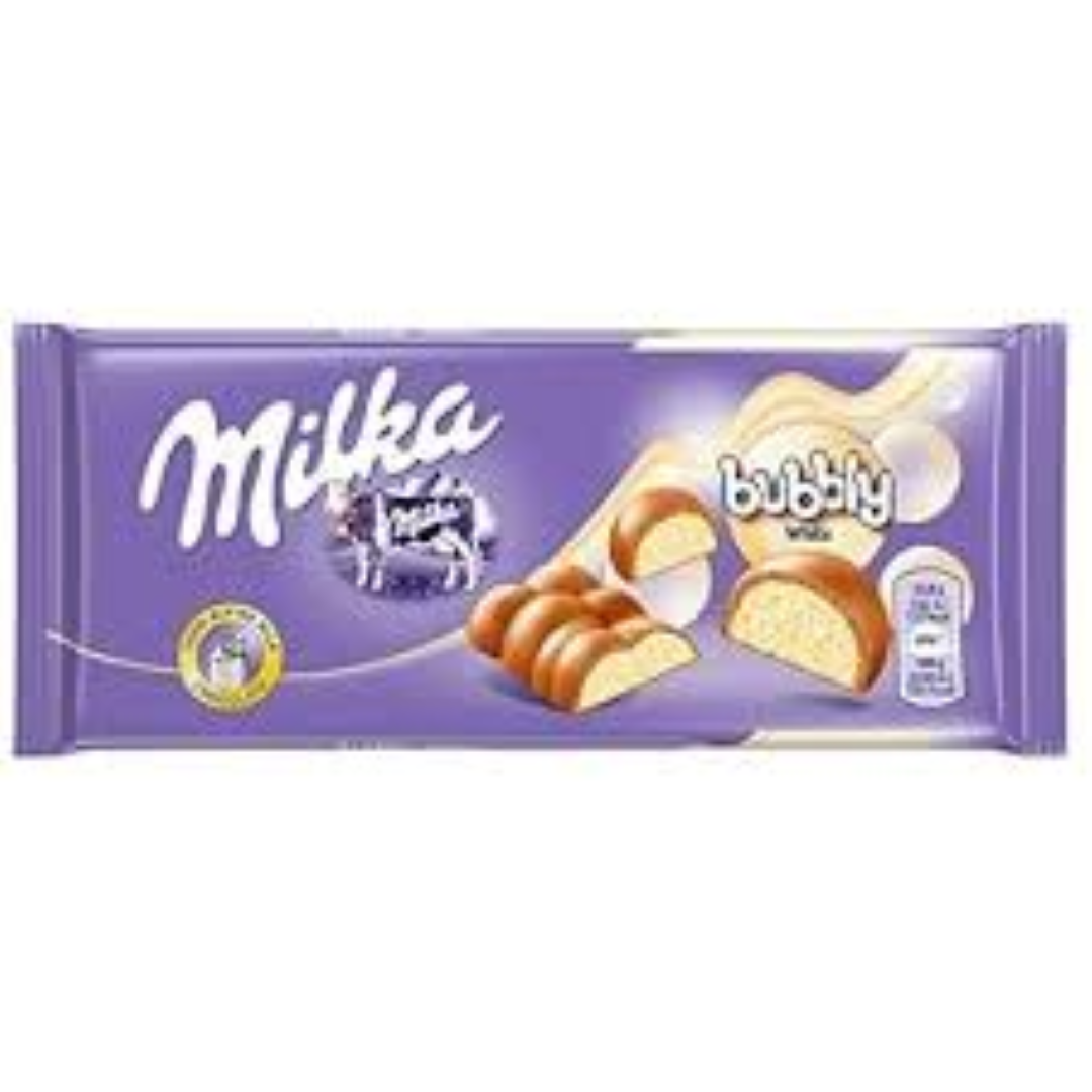 MILKA BUBBLY WHITE 95G